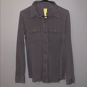 Grey Collared Oversized Button Up.